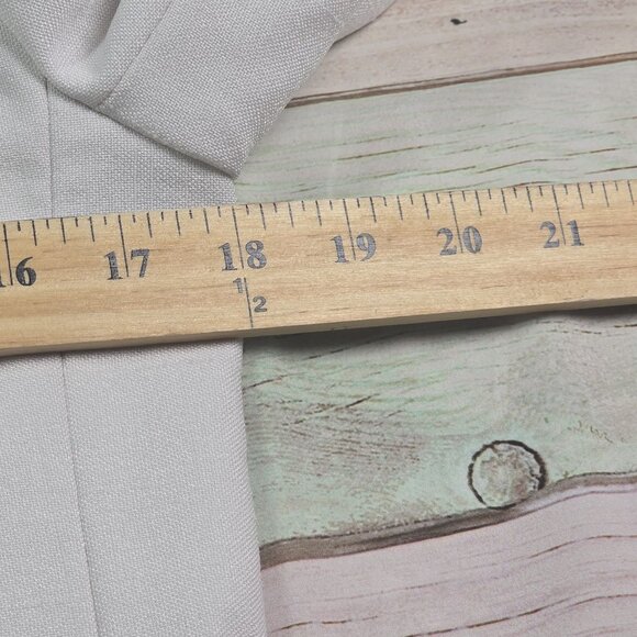 Vintage White & Navy Cropped Open Front Blazer By Lilli Ann, Women's Small - Picture 7 of 9